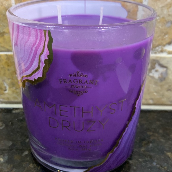 Fragrant Jewels Other - Fragrant Jewels Amethyst Druzy Intact Candle